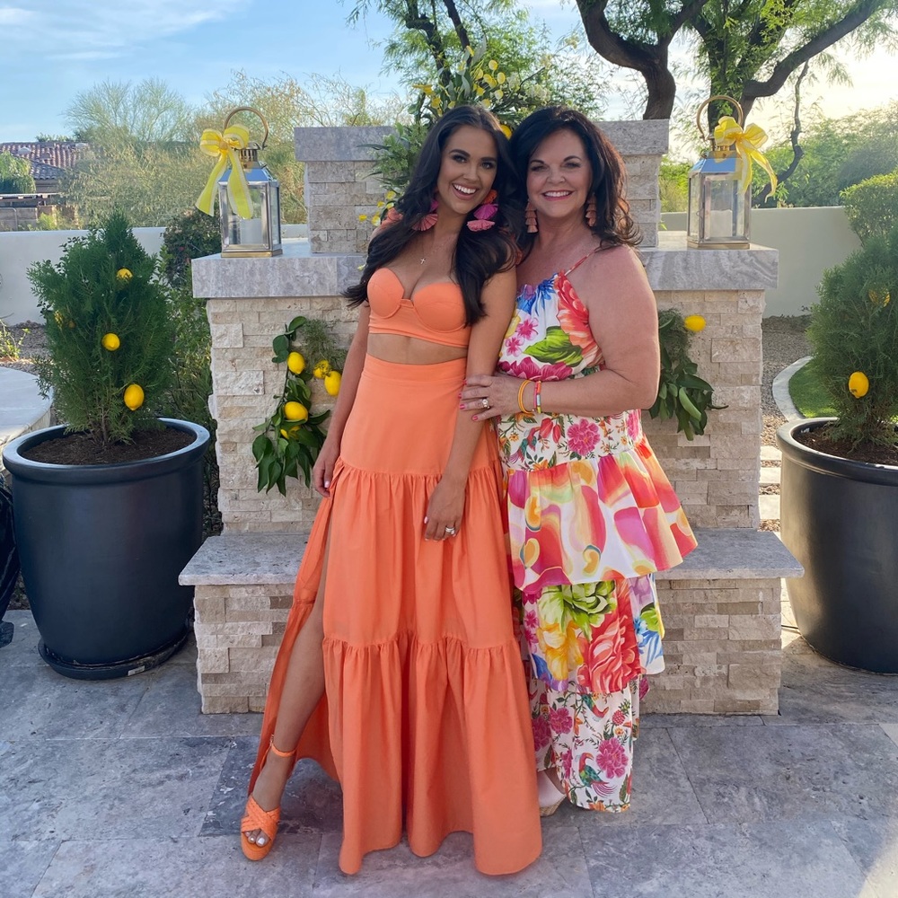 ALAMOUR THE LABEL Orange Two Piece Outfit